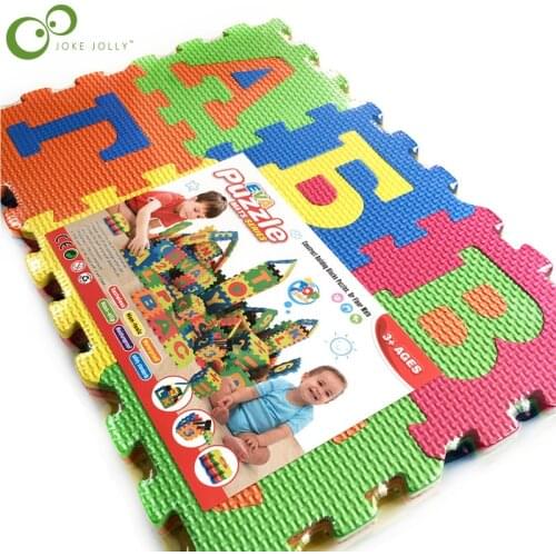 36PCS /60PCS Baby Crawling Mat EVA5.5/9CM Foam Alphanumeric Puzzle Language Shape Early Education Puzzle Toy Birthday Gift WYW