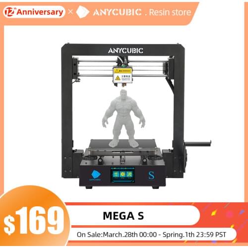 ANYCUBIC Mega S FDM 3d Printer I3 Mega Upgraded Printing Platform Full Metal Frame Large Size Volume Touch Screen impresora 3d