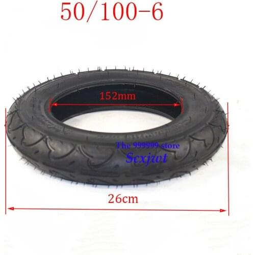 Free Shipping 50/100-6 10X2.0 WHEEL tire with good quality Inner Tube and outer tyre Electric Scooter Balancing Hoverboard Tire