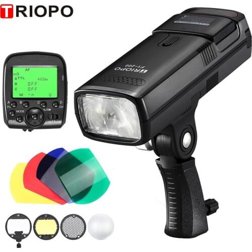 TRIOPO F1-200 2.4G Wireless TTL Flash Outdoor Flash Light for TRIOPO G1 Trigger 200Ws with Battery for Canon Nikon Sony Camera