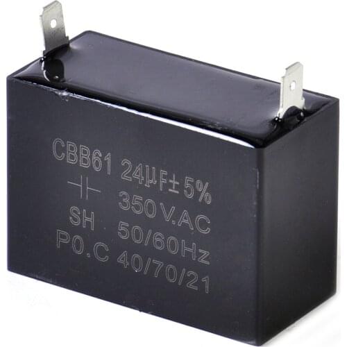 CITALL Motorcycle CBB61 24uF Small Gasoline Generator Capacitor 350 VAC 50 60Hz Ceiling Fan Motor Pump Start-up and Operation