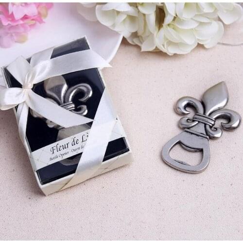 DHL Free shipping 50pcs Fleure De Lis Wine Opener wedding bridal shower favor party gifts