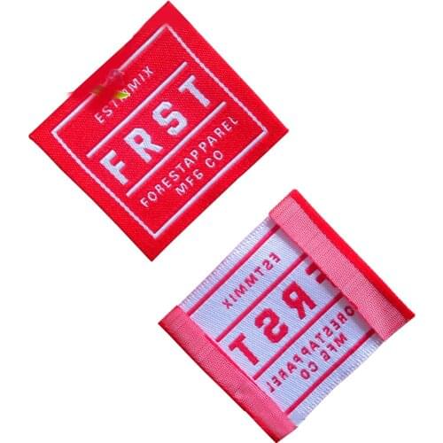 Custom Garment Leader Label For Clothing Care Woven Tag For Hats Customized Tissue Personalized Hand Made Labels Fabric Tags