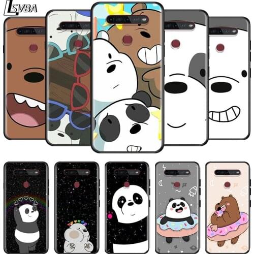 Hot Anime Cute Three Bears For LG G8 G8S G8X V30 V30S V40 V50 V50S V60 Q60 ThinQ 5G Phone Case