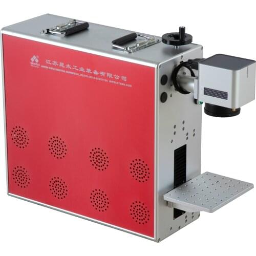 20w Pet id tag animals ear tag metal dog tag laser marking machine