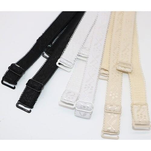 2/3Pair Adjustable Slip Resistant Bra Straps Women Floral Print Elastic Brassiere Strap Lingerie Underwear Intimates Accessories