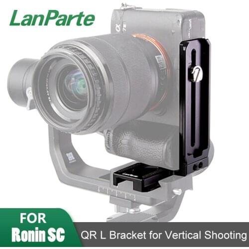 LanParte Ronin SC gimbal camera L vertical bracket plate Manfrotto 501 arca swiss shooting quick release plate for DJI
