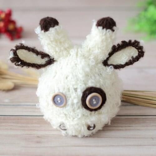 Newborn Cow Bonnet Toy Set Photography props Baby girl Boy Hat Infant Cow Toy Hat Knitted Infant Toddler Cap Photo Shoot Props