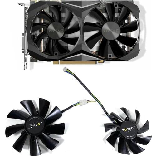 100MM 87MM GA92S2H GAA8S2U 4PIN PC Cooling Fan Cooler Fan For ZOTAC GTX 1060 6GB GDDR5X AMP 1070 Ti MINI HA 1080 Ti MINI