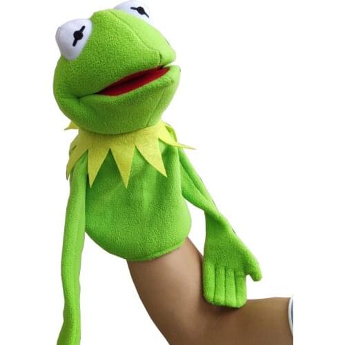 Plush Kermit Frog Hand Puppet Mouth Moving The Muppet Show Plush Animal Toys Plush Stuffed Frog Doll