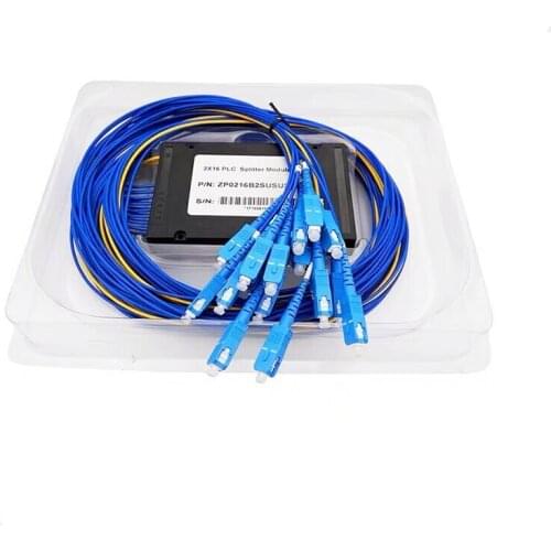 1M 2x16 SC/UPC Connector 2:32 SC/ UPC Fiber Optic PLC Splitter Module ABS Box2x16 SC/UPC Connector SC/ UPC Fiber Optic SplitterF