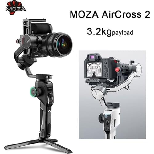 Moza AirCross 2 Gimbal Handheld Stabilizer 3.2KG Payload DSLR Camera estabilizador 3-Axis for Canon Sony Nikon vs AK2000S