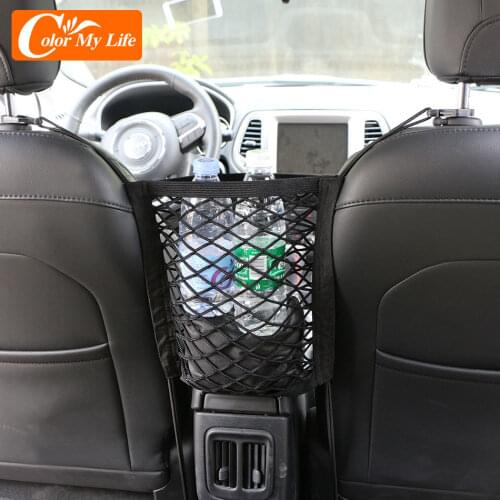 Car Interior Trunk Seat Back Elastic Mesh Net for Renault Arkana Duster Logan Kaptur Sandero Laguna Kangoo Megan 3 Koleos Kadjar