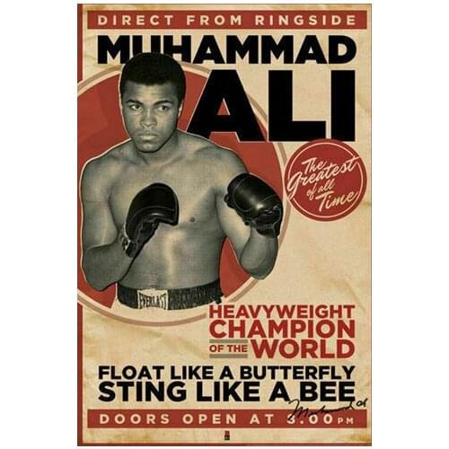 Muhammad Ali Art Print Silk Poster for Your Home Wall Decor 24x36inch