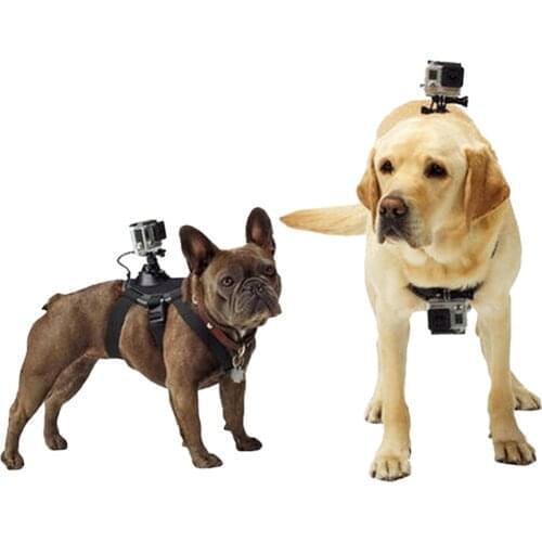 Tripods For GoPro Accessories Adjustable Dog Fetch Harness Chest Strap Belt Mount For Gopro Hero 4 3 SJ4000 Action Sport Camera
