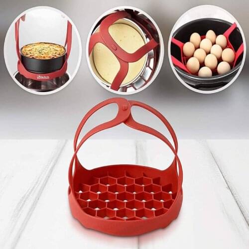 Pressure Cooker Sling Silicone Bakeware Sling for 6 Qt/8 Qt Instant Pot Ninja Foodi and Multi-function Cooker Egg Steamer Rack