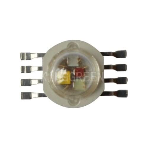 100X Wholesale 4W RGBW LED lamp bead eight pin high power RGBW led 8 pin rgbw led light diode express free shipping