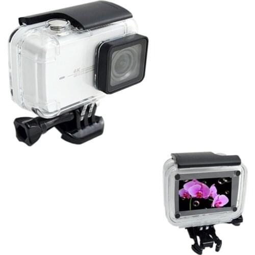 Anordsem Diving 40m Waterproof Case for Xiaomi YI 4k/4k+/yi lite Camera Mount Protective Housing Case