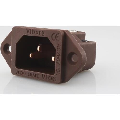 Viborg VI-06CC Audio Grade Pure Red Copper IEC AC Inlet IEC socket plugs jack