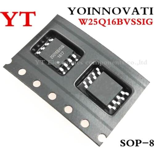 10pcs/lot W25Q16BVSSIG W25Q16BVSIG 25Q16 FLASH 16MBIT 104MHZ SOP8 IC Best quality