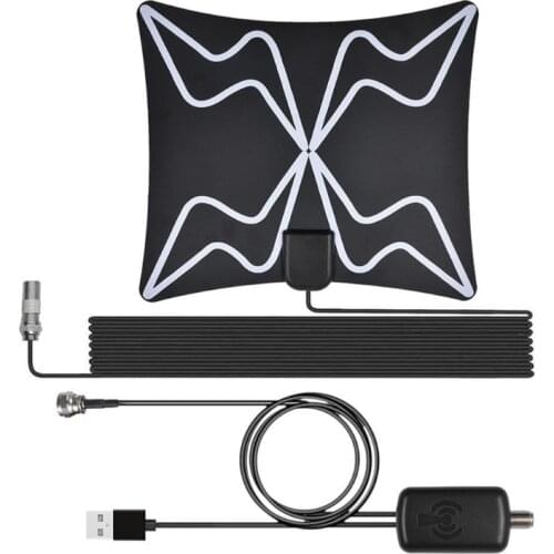 22cm Super Signal DVBT TV Antenna Freeview High Definition Digital Antenna Active Indoor Aerial DVBT TV Antenna Free