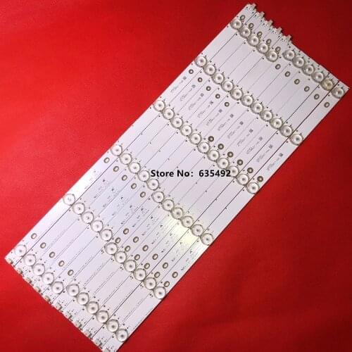 4Pieces 100% New Led backlight for Toshiba 48inch 48L3453 4C-LB480T-YHAL 006-P2K2094A LVF480SSDX E2 V2 1set=12pcs