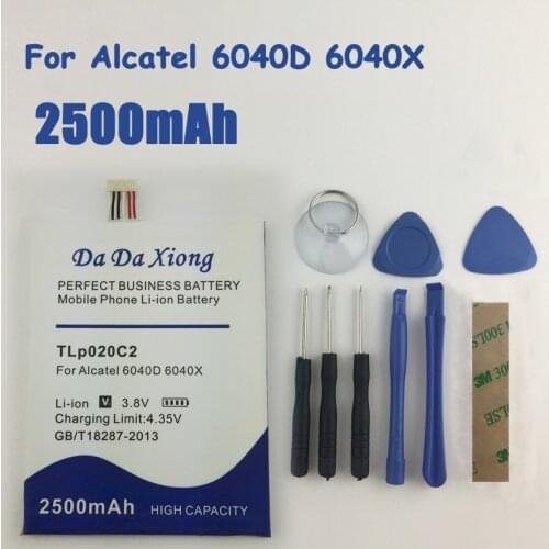 2500mAh TLp020C2 Battery for Alcatel One Touch Idol X Battery 6040D 6040X TCL idol X S950 S950T Phone
