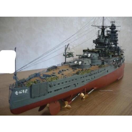 Paper Model WWII Japanese Battleship Nagato Papercrafting Papercrafts Origami Paper