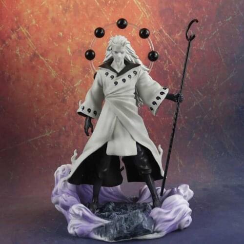 Anime 3 Heads Uchiha Madara Action Figure Figurines Rikudo Sennin PVC Model Toy Statue Birthday Xmas Gift T30