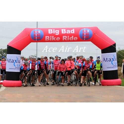 Hot sale high quantity outdoor advertising inflatable arches,start finish line for bike race