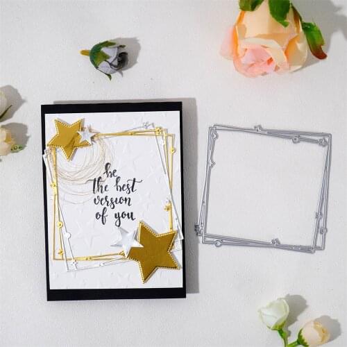 InLoveArts Star Frame Metal Cutting Dies heart Scrapbooking Embossing Dies Cut Stencils Decoration Paper Cards Template Crafts