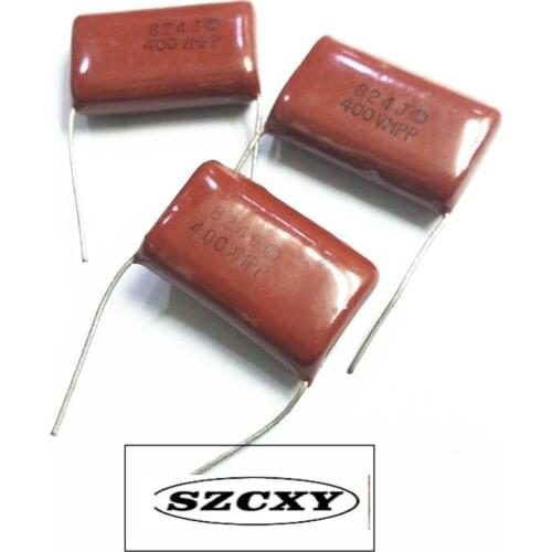 20pcs Cbb21/22 Capacitor 824 0.82uF 400V