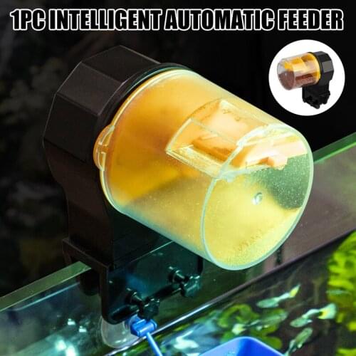New Automatic Fish Feeder Electric Intelligence Moisture-Proof Food Dispenser Fish Feeder for Aquarium or Fish Tank Fish Feeders