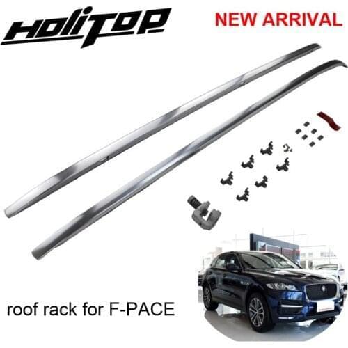 Newest screw fixing roof rail roof bar roof rack for Jaguar F-PACE Fpace F pace, installed by screws instead of glue,safe&stable