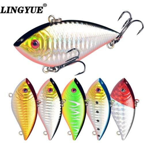 New 1pcs Fishing Lures High Quality Lifelike Bass Wobblers Fishing bait Artificial Plastic VIB Lure With Treble Hooks Tackle