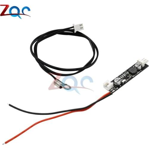 DC 5 -12V 2 -3 Wires PWM PC CPU Fan Temperature Speed Controller Speed Governor Module with Temperature Sensor Probe