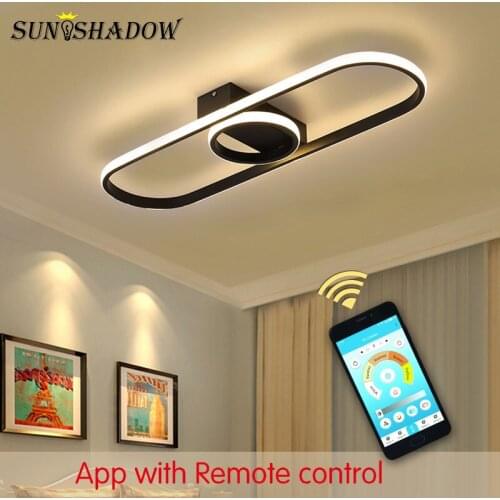 LED Chandelier Lighting 110V 220V Modern Chandelier For Living room Dining room Bedroom Kitchen Light Fixtures Black White Lamps