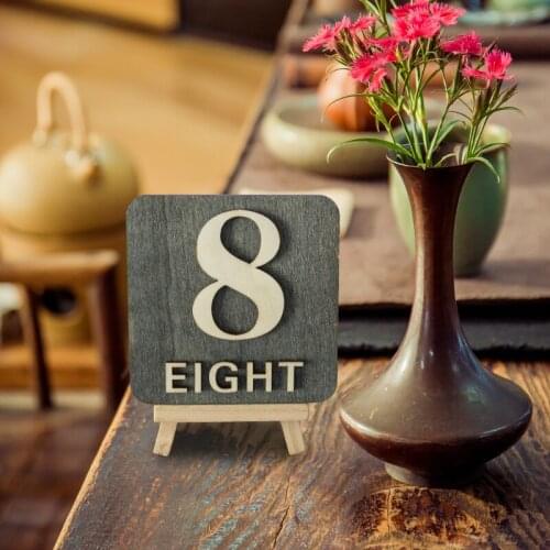 Acrylic Table Number Plate Restaurant Seat Plate Reservation Hotel Calling Table Display Set Table Card Picking Meal Number