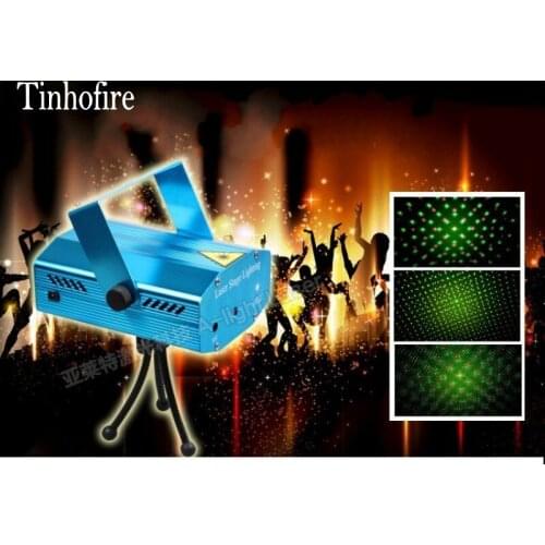 Tinhofire A-01 Mini LED Stage Light Lamp R&G Laser Projector Stage Lighting Sound Control DJ Disco Party Club KTV