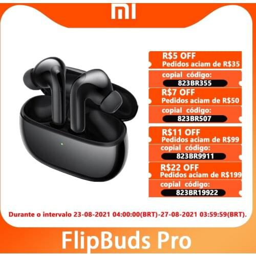 Xiaomi Mi FlipBuds Pro 40dB Noise Reduction Pro Earphone TWS 11MM BT5.2 Wireless Charge Low latency Transparent Headphones