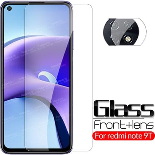 Camera Protective Glass For Xiaomi Redmi Note 9T 9 Pro 9s Xiomi Redme 9A 9C NFC Tempered Glass Screen Protector Full Cover Film