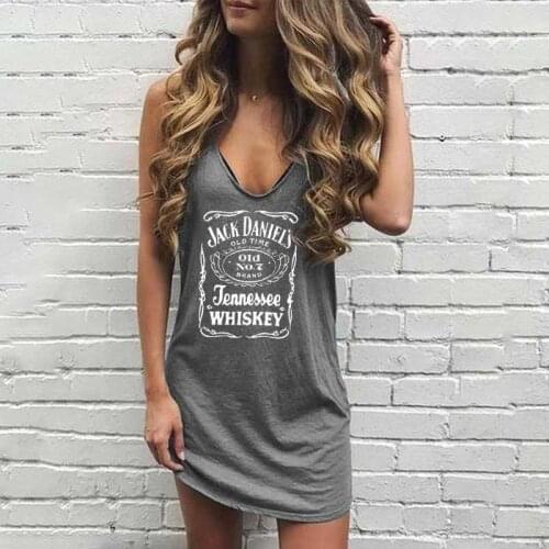 Plus Size 5XL Dress Letter Printing Sleeveless Clothing Women 2021 Fashion Summer Sexy Deep V-neck Dresses Vestido Midi Elegante