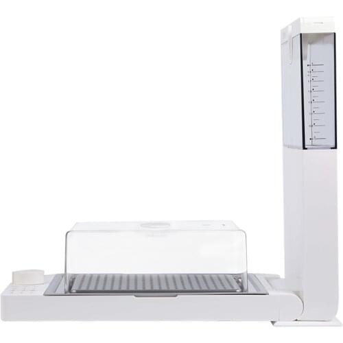 Zq Folding Electric Steamer Steam Box Steam Cage Multifunctional Home Cooking Machine Transparent Three-Layer Millet White