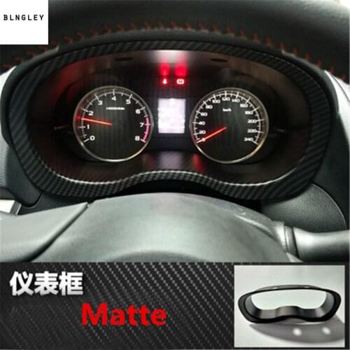 1lot ABS Carbon fiber grain instrument screen decoration cover for Subaru Forester 2013-2017 / XV 2012-2017