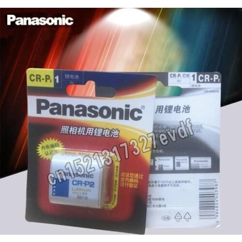 2pack New Original Panasonic CR-P2 6V 2CP4306 1300mah Lithium Battery Camera Battery Faucet Sensing