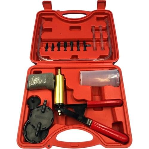 2 in 1 Auto Car Brake Fluid Bleeder Adapter Oil Change Hand Held Vacuum Pistol Pump Tester Kit DIY for All Vehicles