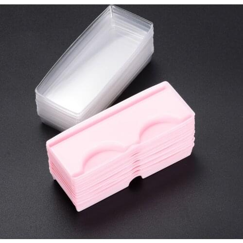 25pcs/50pcs Plastic Empty Eyelashes Storage Cases Container for Makeup Cosmetic Fake Lashes