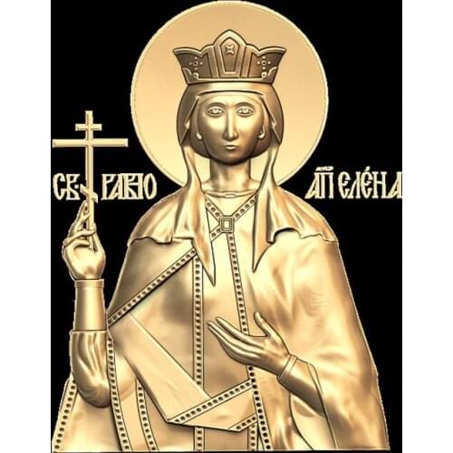 3d model for cnc STL format Religion 3d Relief Model STL Router 3 axis Engraver ArtCam Elena-Ravnoapostolskaya