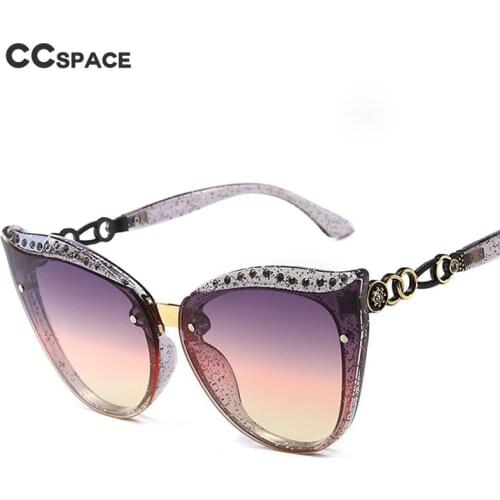 47932 Retro Cat Eye Luxury Diamond Sunglasses Men Women Fashion Shades UV400 Vintage Glasses