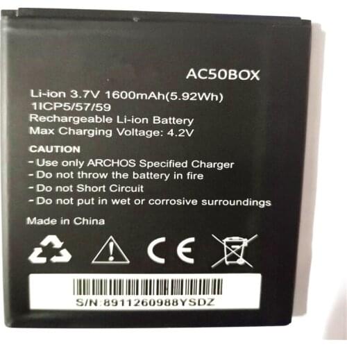 2000mAh cell phone Battery for Archos AC50BOX with phone holder
